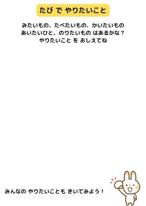 旅のしおりやりたいことリストを作ろう